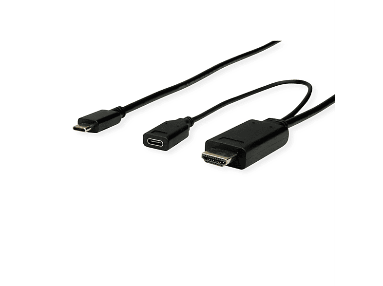 ROLINE USB Typ - Adapterkabel, C USB-HDMI C (PD) Adapter USB ST/ST+BU HDMI 
