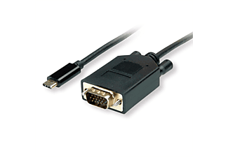 VALUE USB Typ C - VGA Adapterkabel, ST/ST USB-VGA Adapter