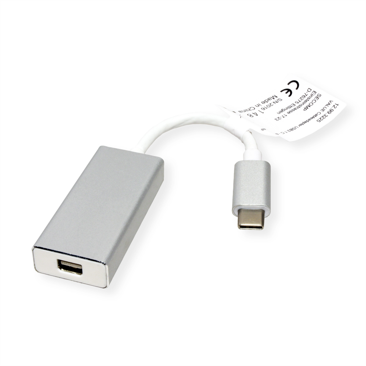 VALUE Display Adapter USB Adapter Mini C DisplayPort USB-DisplayPort - Typ v1.2