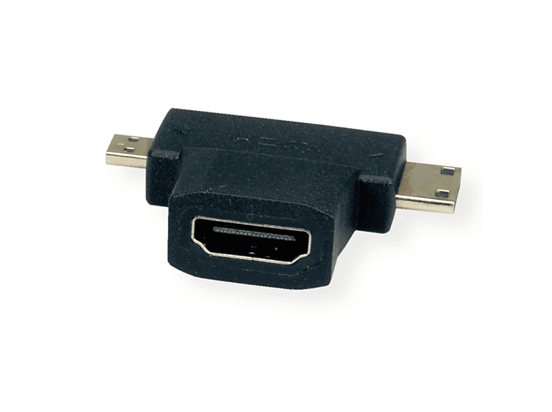 Adapter HDMI-HDMI HDMI Mini VALUE Micro HDMI + HDMI - T-Adapter HDMI