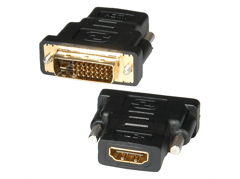ROLINE HDMI-DVI HDMI-DVI / ST Adapter, Adapter DVI-D BU HDMI