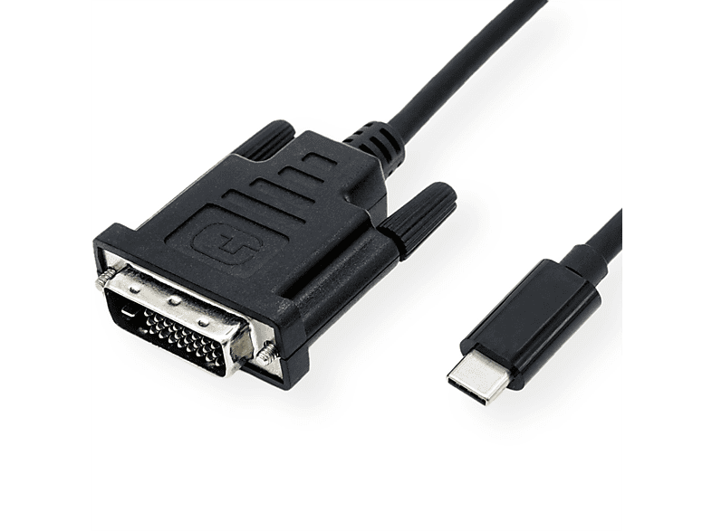VALUE USB Typ C - DVI Adapterkabel, ST/ST USB-DVI Adapter