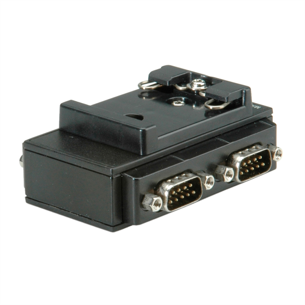ROLINE USB 2.0 nach RS232 Konverter DIN Port für 4 USB-Seriell Hutschiene, Adapter