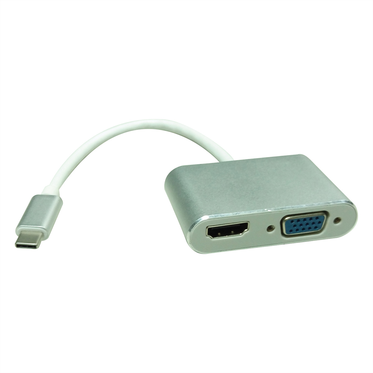 ROLINE Display Adapter USB - HDMI USB-HDMI Typ C VGA Adapter 