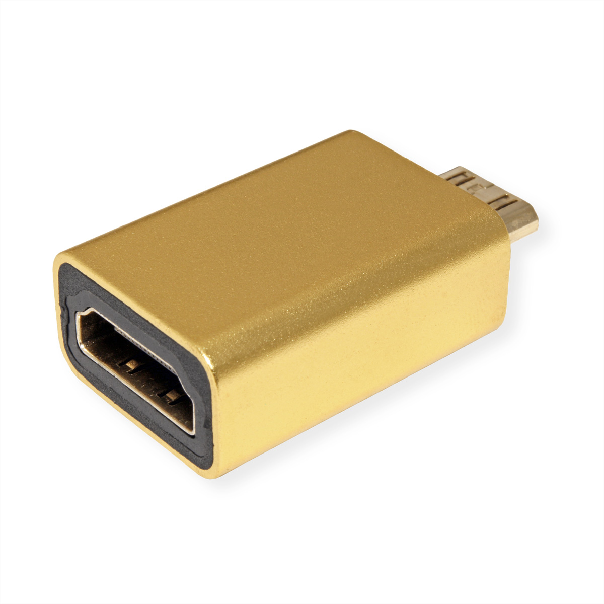 ROLINE GOLD HDMI-Adapter, HDMI BU HDMI Mini Mini - HDMI-HDMI ST Adapter