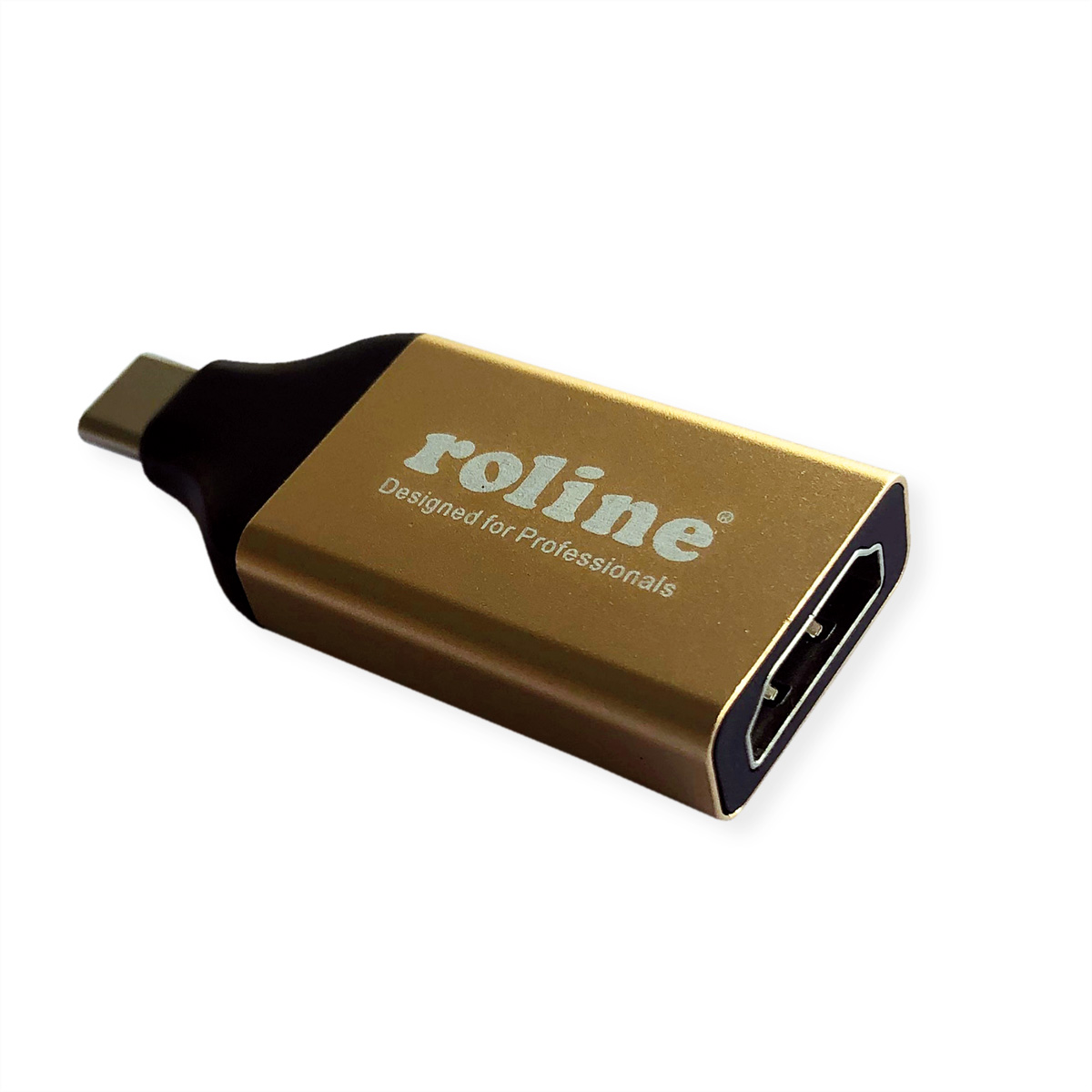 C USB-HDMI Adapter Adapter ROLINE USB GOLD - HDMI, ST/BU Typ