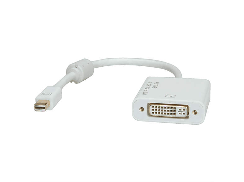 ROLINE 4K Mini DisplayPort-DVI Adapter, Mini DP ST - DVI BU Mini DisplayPort-DVI Adapter