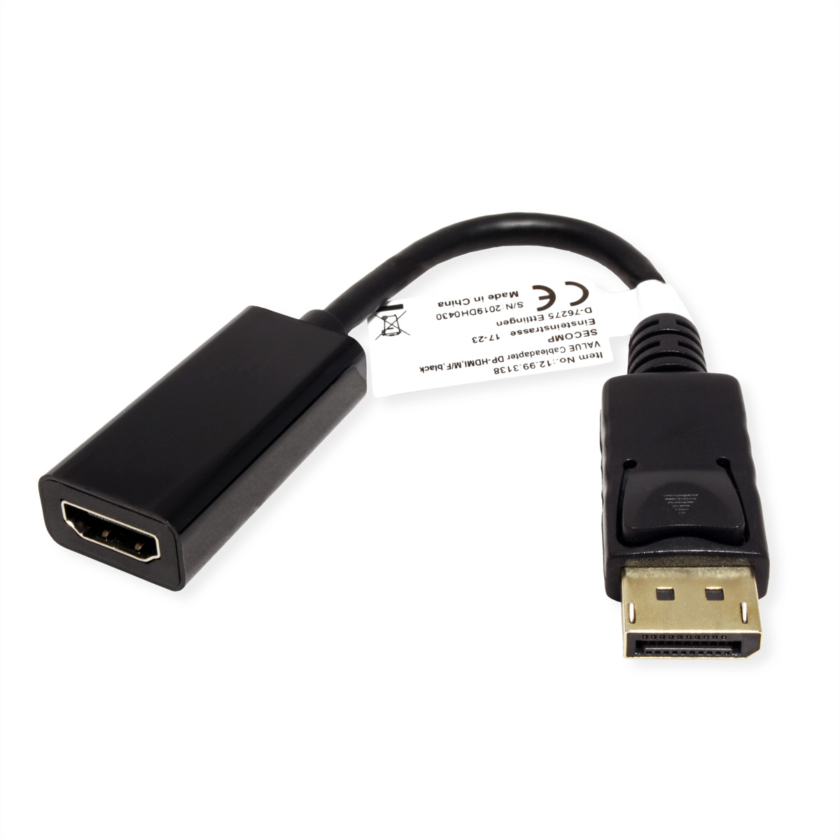 DP HDMI VALUE BU Adapter, DisplayPort-HDMI Adapter DisplayPort-HDMI ST -