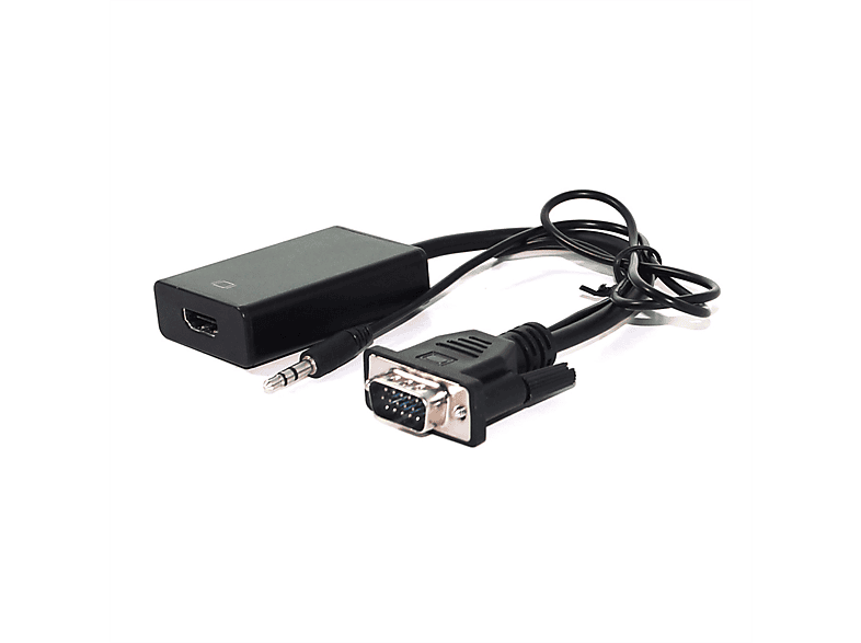 VALUE Adapterkabel VGA+Audio zu VGA-HDMI Adapter HDMI