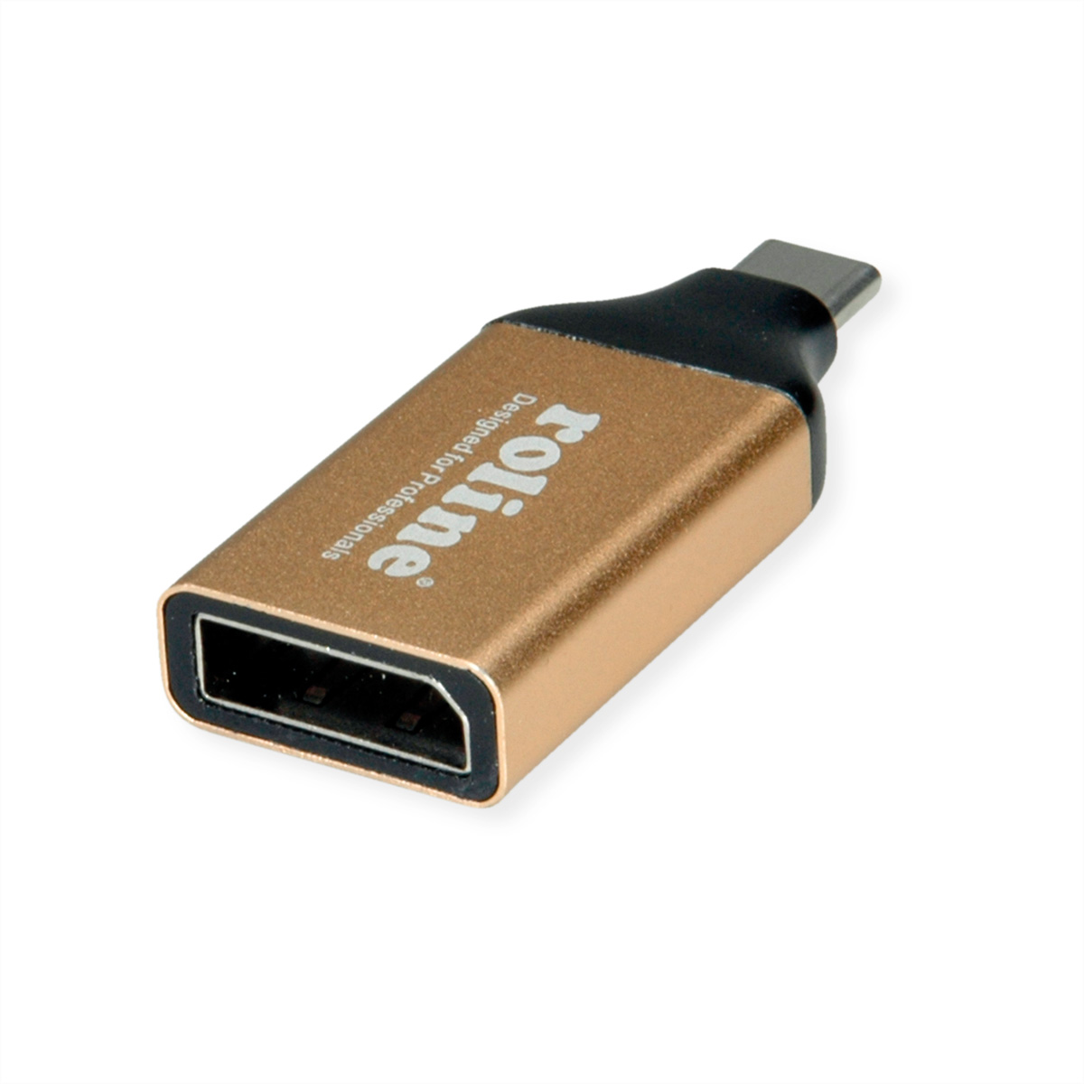 Een gouden Rolline HDMI-adapter.