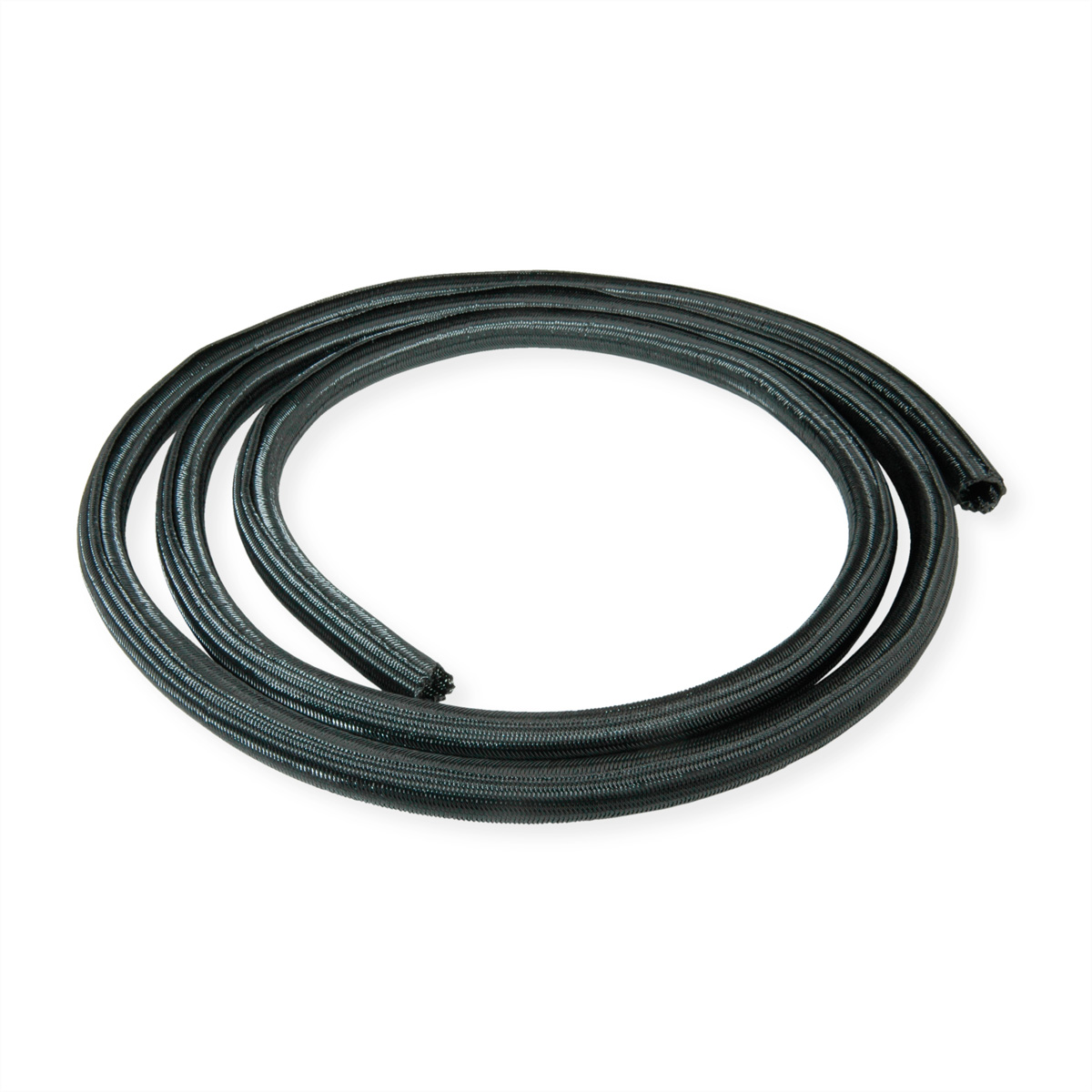 selbst-schliessend für schwarz ROLINE Kabelbündelung, PVC Gewebeschlauch Kabelbinder,
