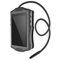 VALUE Tragbare digitale Inspektionskamera mit Schwanenhals und LCD-Monitor Allround Kamera, schwarz