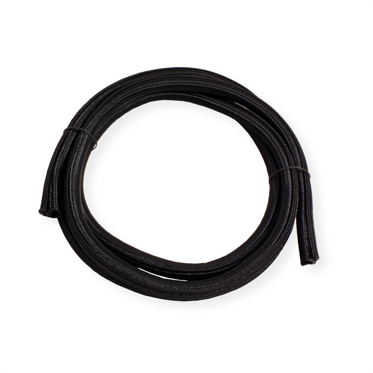 Kabelbinder, schwarz PVC Gewebeschlauch selbst-schliessend ROLINE Kabelbündelung, für
