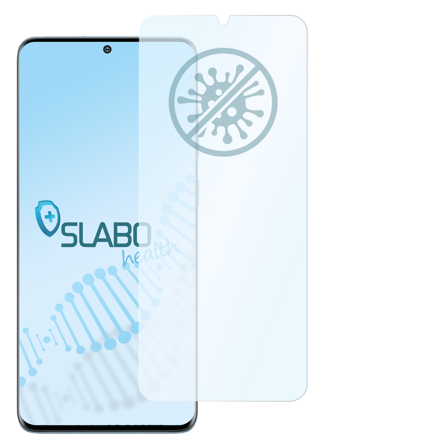| Samsung (4G Samsung Galaxy flexible S20+ S20 5G)) Displayschutz(für Galaxy Hybridglasfolie | SLABO Plus antibakterielle