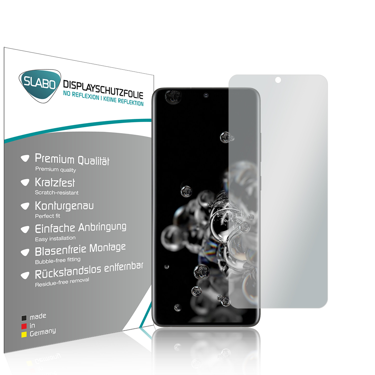Displayschutzfolie Samsung SLABO Displayschutz(für Ultra 5G) S20 Reflexion\