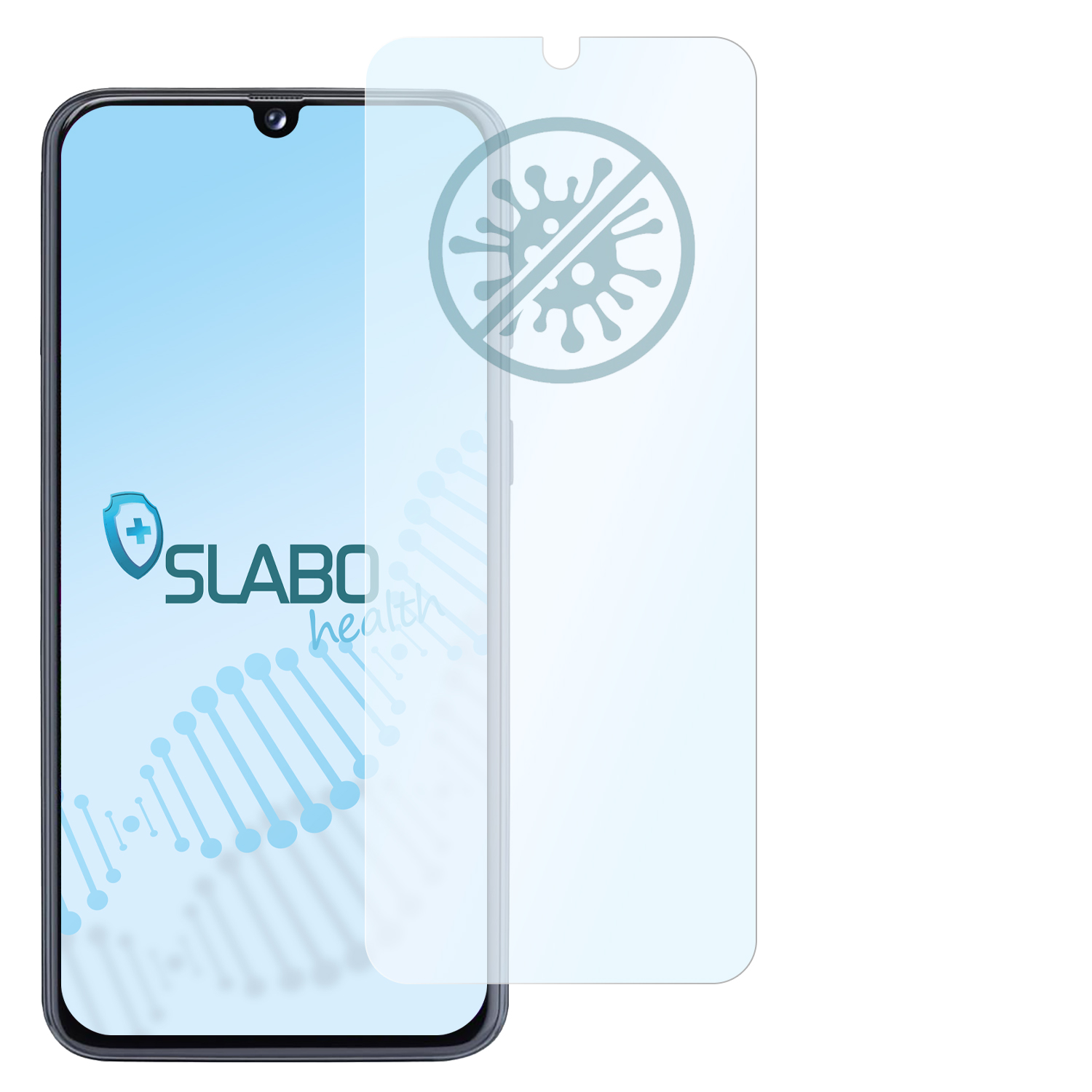 SLABO antibakterielle flexible Hybridglasfolie Displayschutz(für A40) Galaxy Samsung