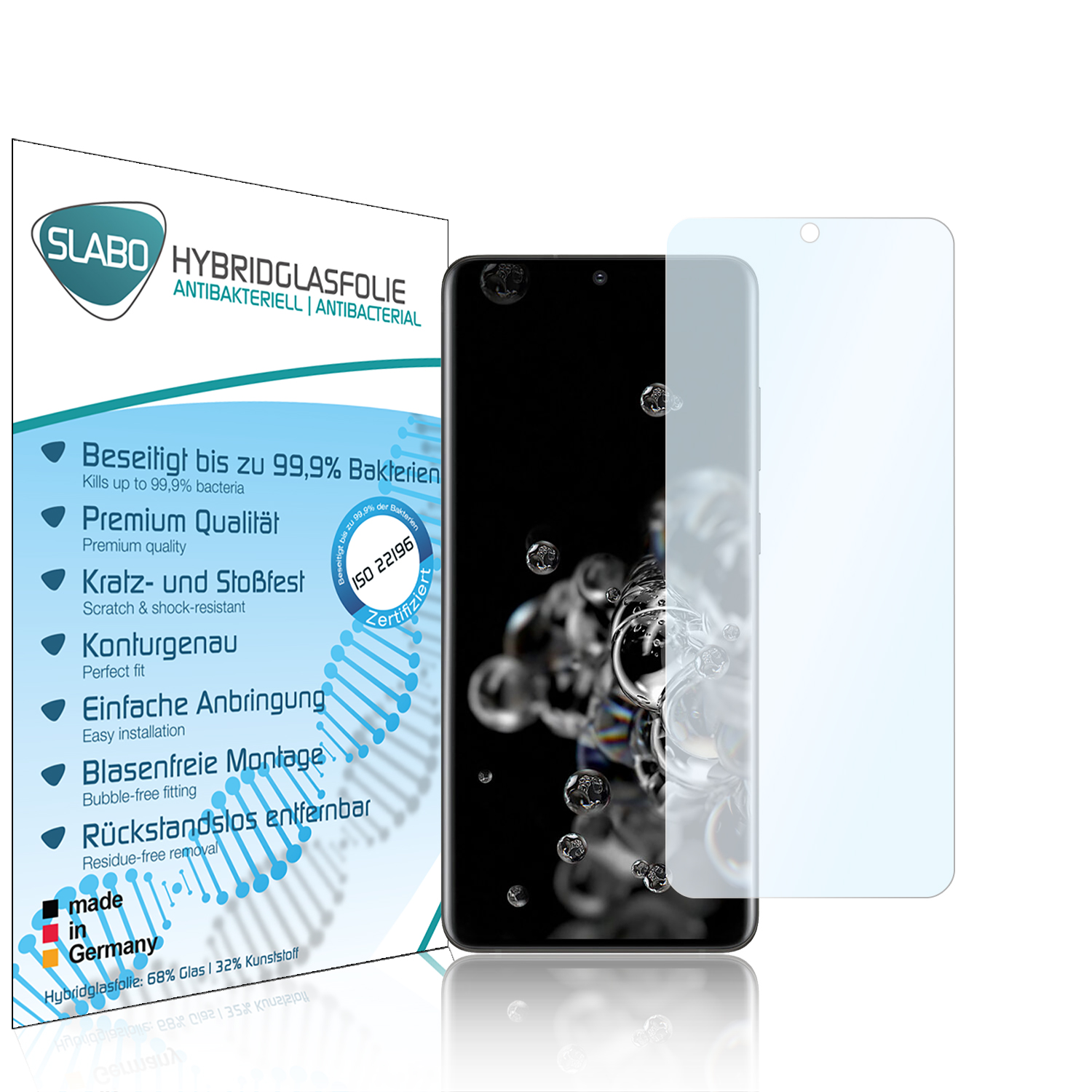 flexible Samsung Galaxy antibakterielle 5G) SLABO S20 Hybridglasfolie Ultra Displayschutz(für