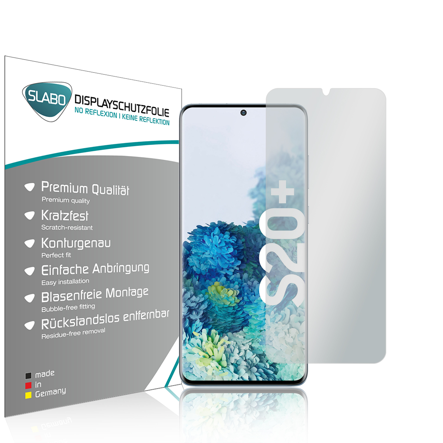 SLABO 4 x Displayschutz(für Galaxy Displayschutzfolie | | Samsung 5G)) Reflexion\