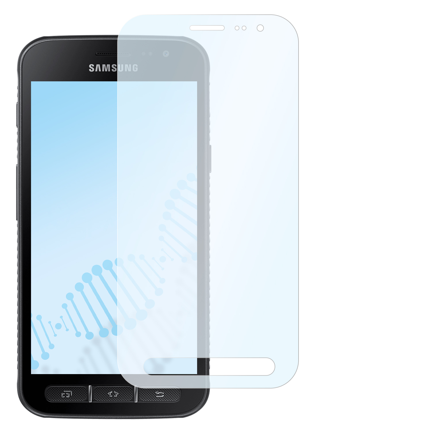 SM-G390F antibakterielle 4 Galaxy Samsung Displayschutz(für flexible 4s) | Hybridglasfolie SLABO XCover XCover Samsung Galaxy
