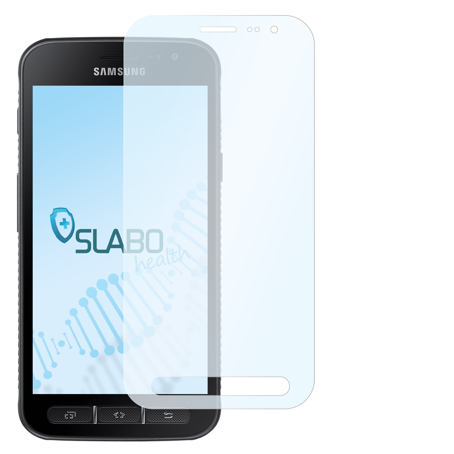 SLABO antibakterielle 4s) | Displayschutz(für XCover 4 Samsung Hybridglasfolie SM-G390F flexible Galaxy Galaxy Samsung XCover