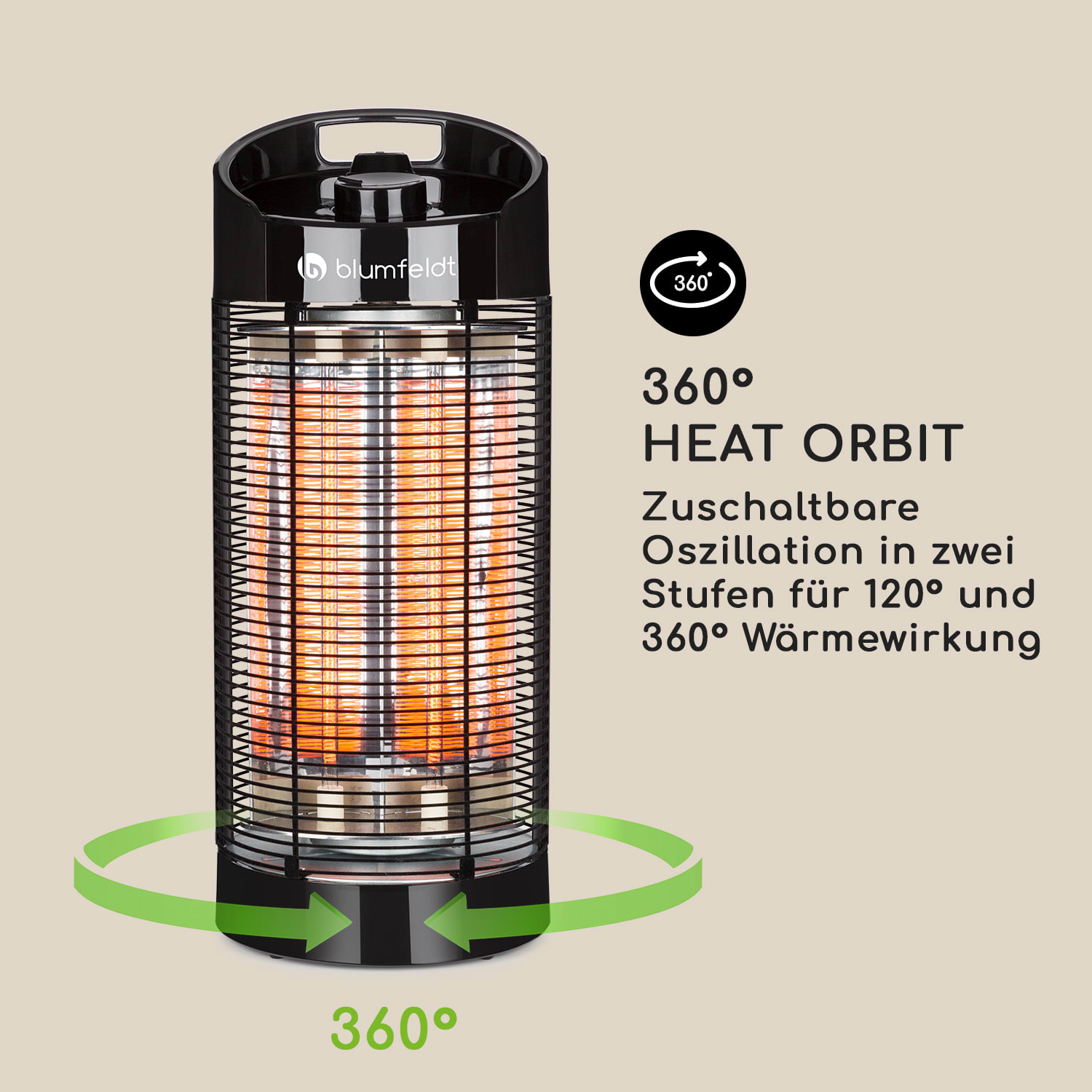 Heat-Guru Infrarot-Heizstrahler BLUMFELDT Watt) (1200 360
