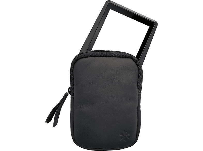 HONJU BIKE Echtledertasche für das BOSCH Nyon E-Bike Display (Neue Version 2020/2021) (Schwarz)