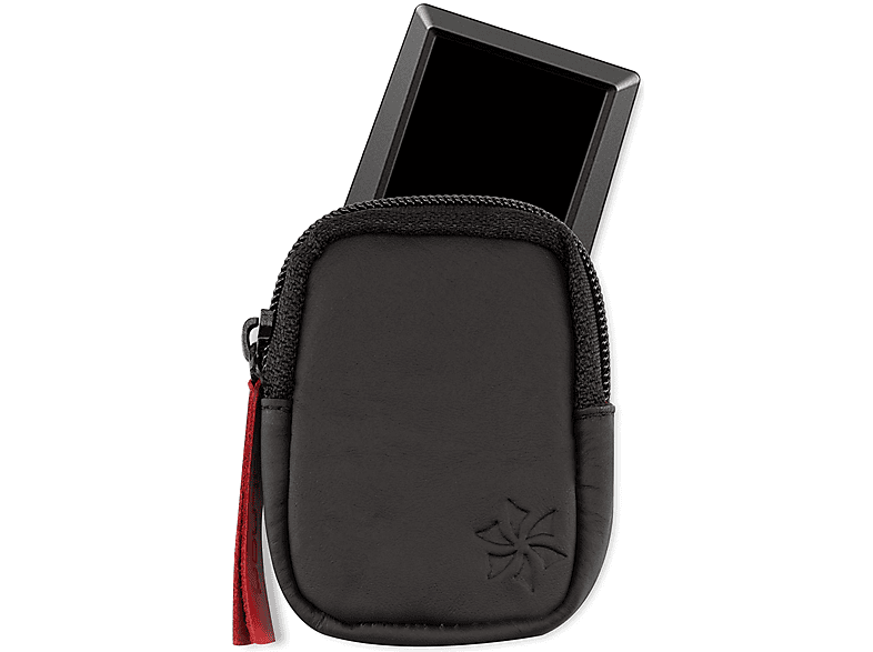 HONJU BIKE Echtledertasche für das BOSCH Kiox E-Bike Display (auch passend für Z20 Neodrives Display) (Schwarz)