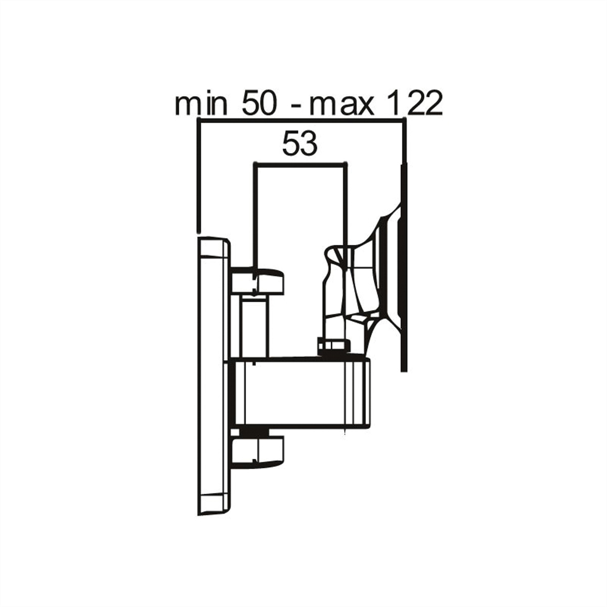 Wandmontage Drehpunkte LCD/TV-Wandhalterung, Monitorarm, 4 ROLINE