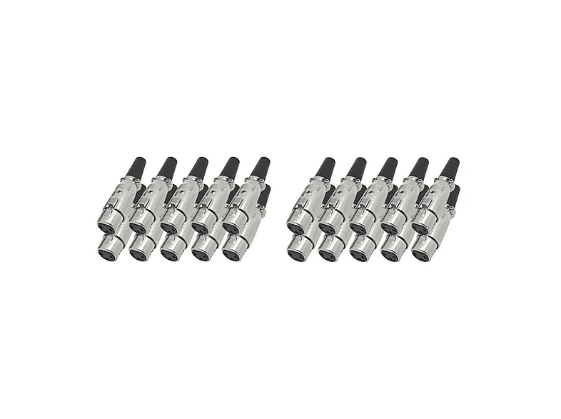 Aexit 20 Stück Zugentlastungsbüchsen Aus Nylon – Kabel-Schutz Für Audio & Elektrogeräte | 6N-4 Schwarz