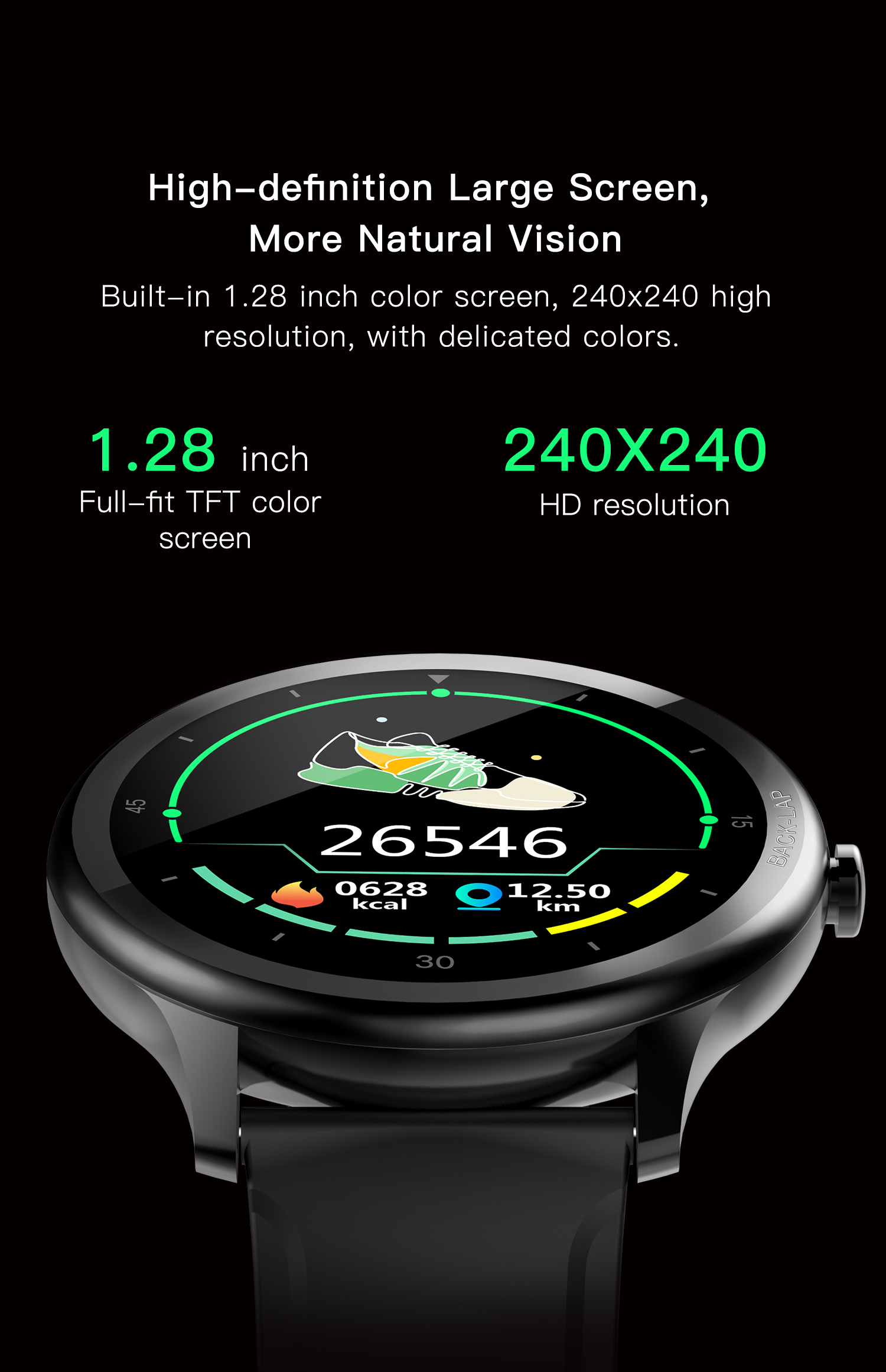LOOKIT Sportuhr, Activity Blau PSPro Tech Tracker Silikon, 45mm Multifunktion