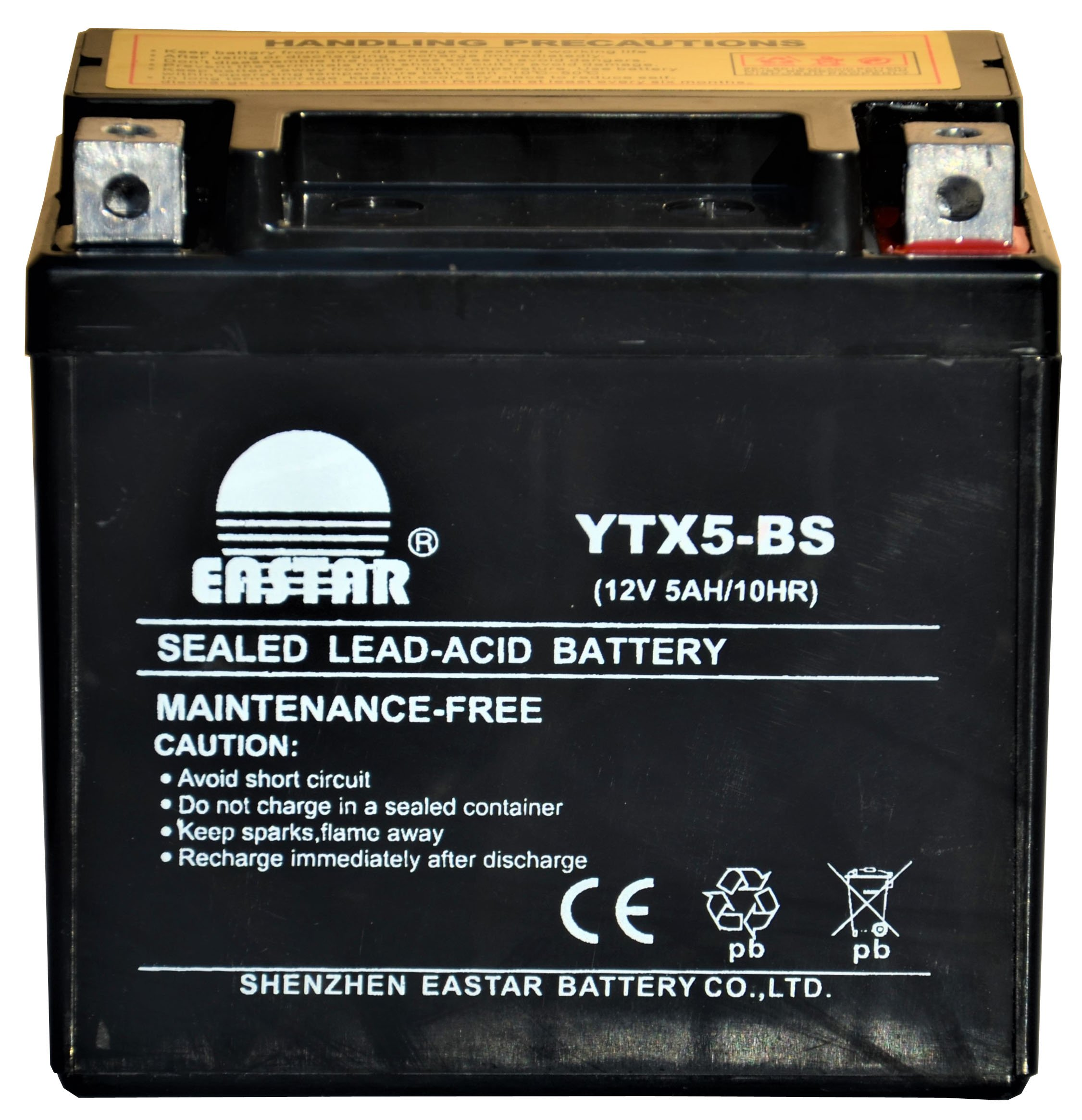 ECO ENGEL Motorradbatterie 12 5 Volt Akku, 12 Volt Batterie Blei-Gel Ah YTX5-BS Blei-Gel