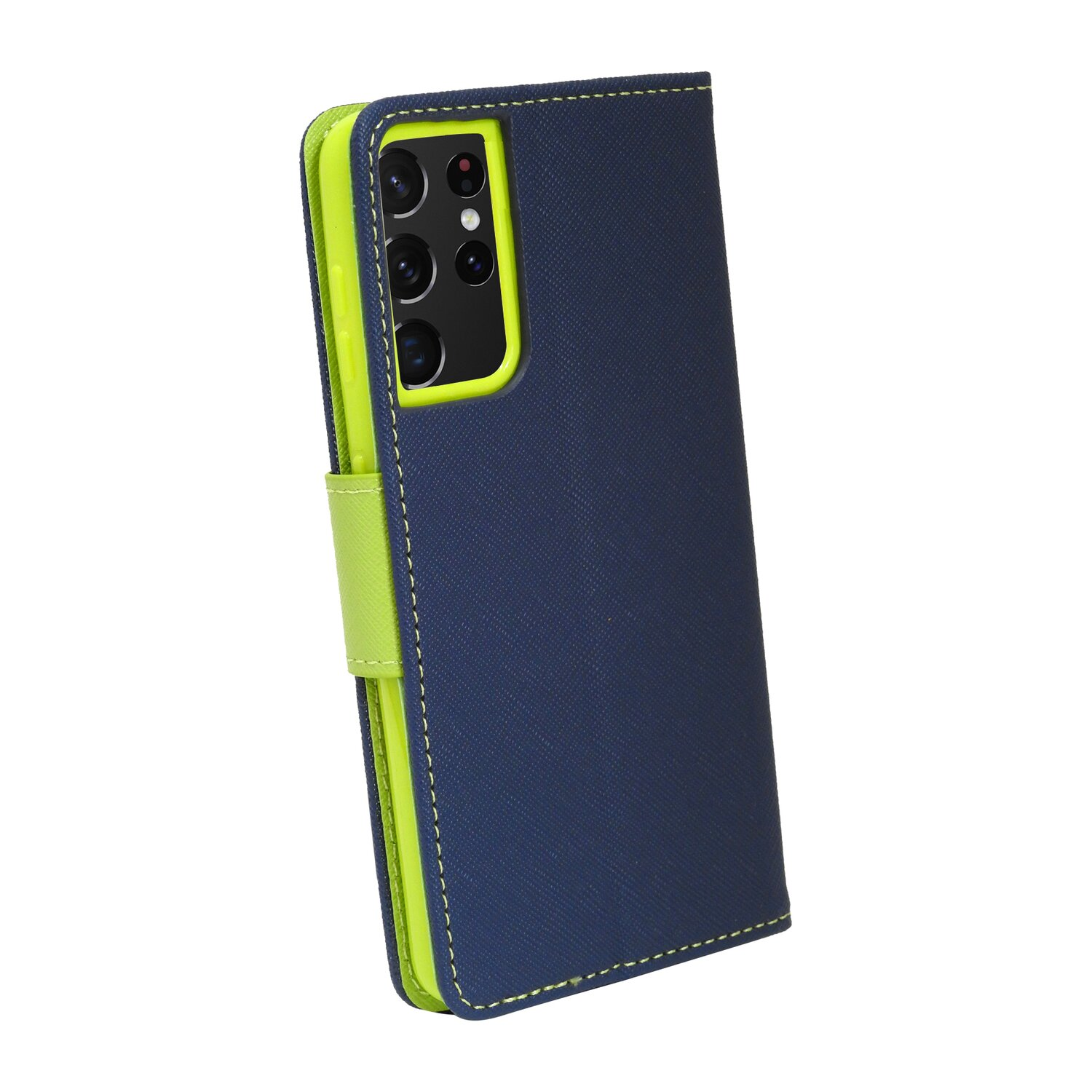 COFI Fancy Case, Blau Bookcover, Ultra, S21 Galaxy Samsung
