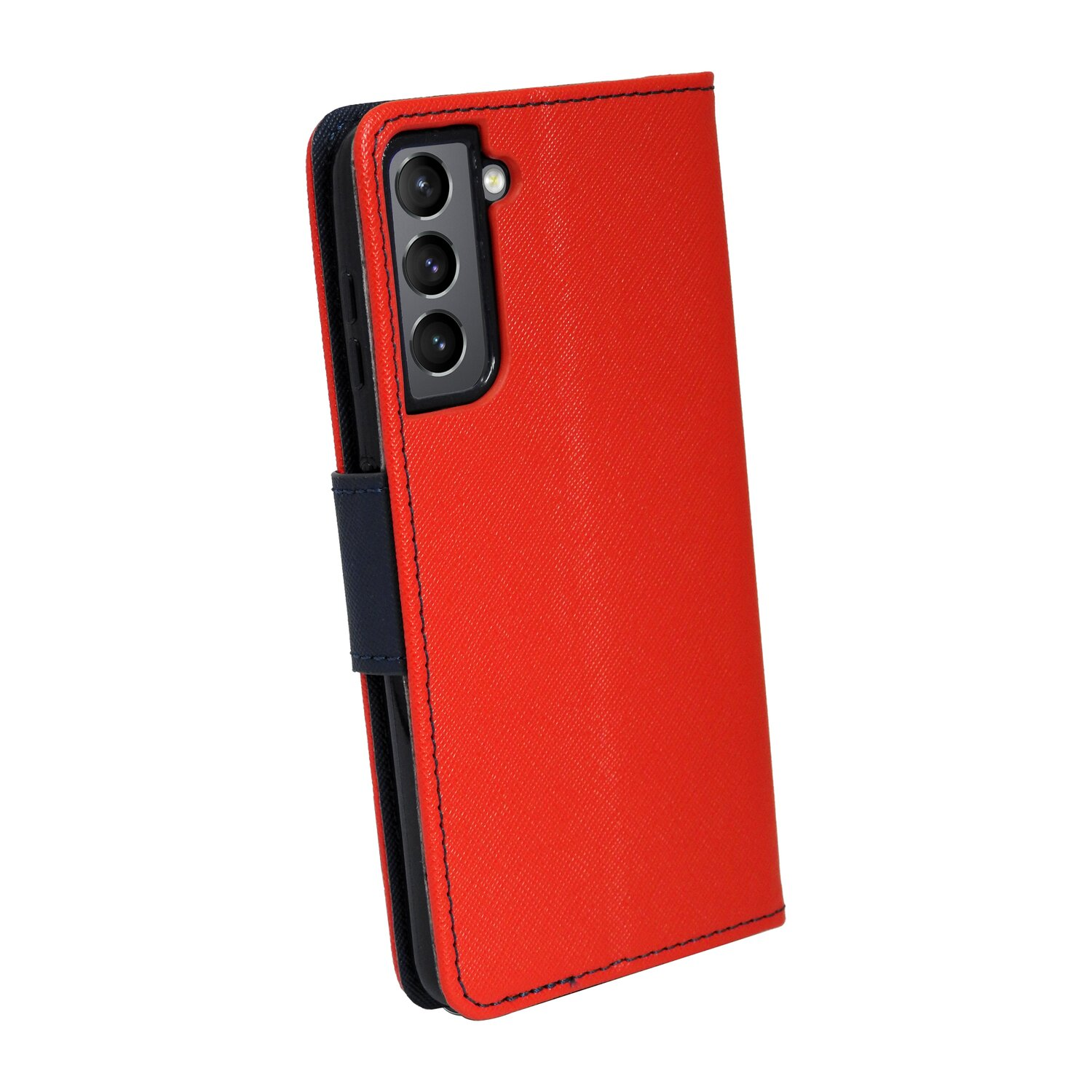 COFI Rot Samsung, Bookcover, S21+, Fancy Galaxy Case,