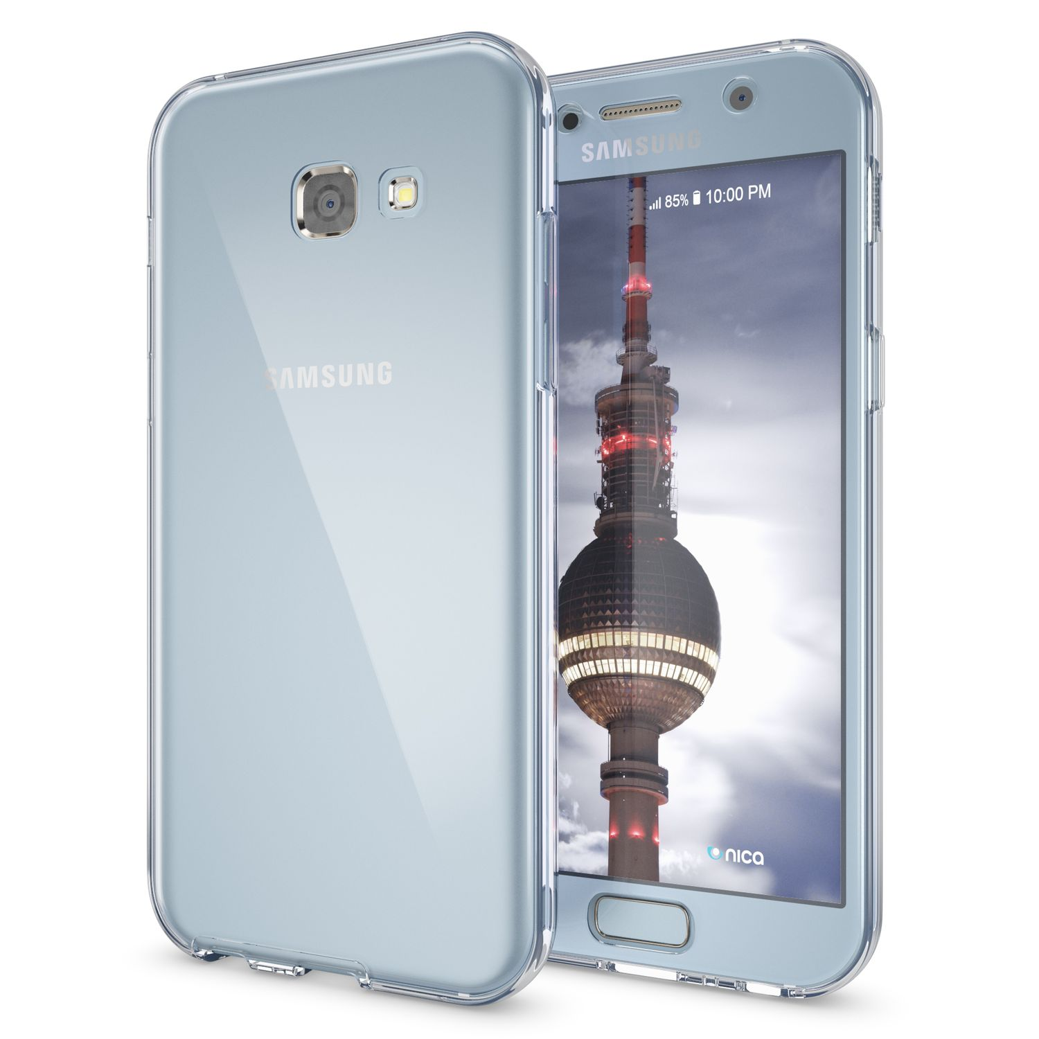 (2017), Klare Hülle, NALIA Backcover, Galaxy Silikon A5 Grad Transparent Samsung, 360