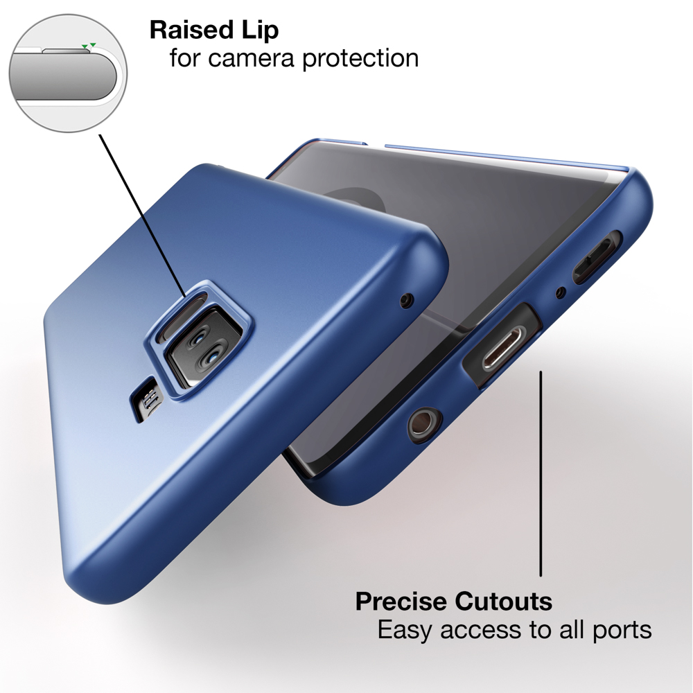 Hardcase, NALIA Dünnes Galaxy S9 Mattes Plus, Blau Backcover, Samsung, 0,5mm Ultra