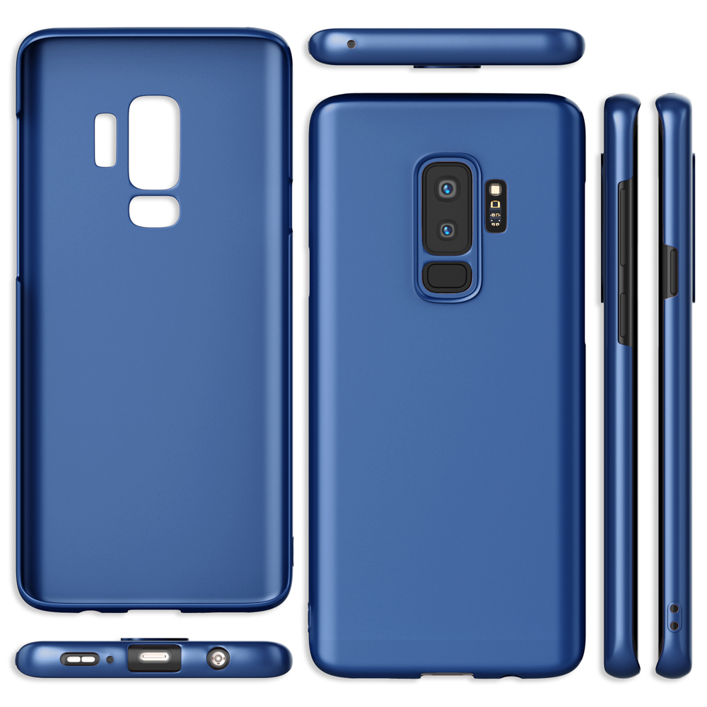 NALIA S9 Samsung, Galaxy Plus, Backcover, Hardcase, 0,5mm Dünnes Ultra Blau Mattes