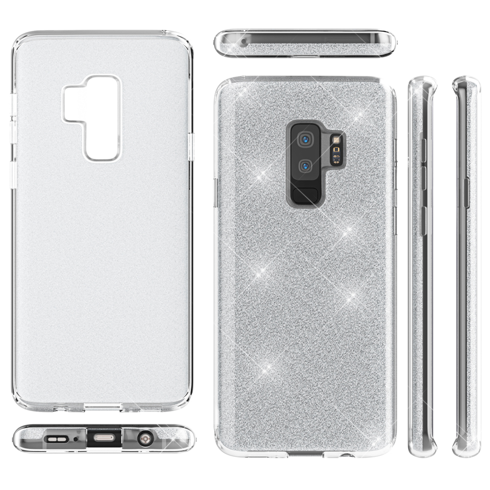 Galaxy Hülle, Gold NALIA Glitzer Plus, S9 Backcover, Samsung,