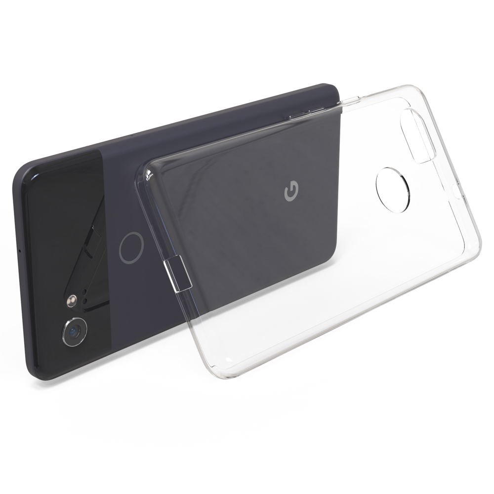 Backcover, NALIA XL, Google, Klar Pixel Transparent 2 Hülle, Transparente Silikon