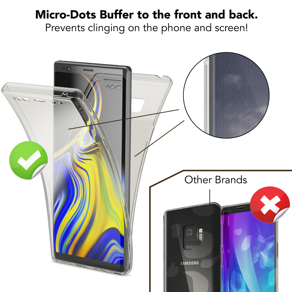 Backcover, Transparent NALIA Note Galaxy 9, Grad Klare Silikon Hülle, Samsung, 360