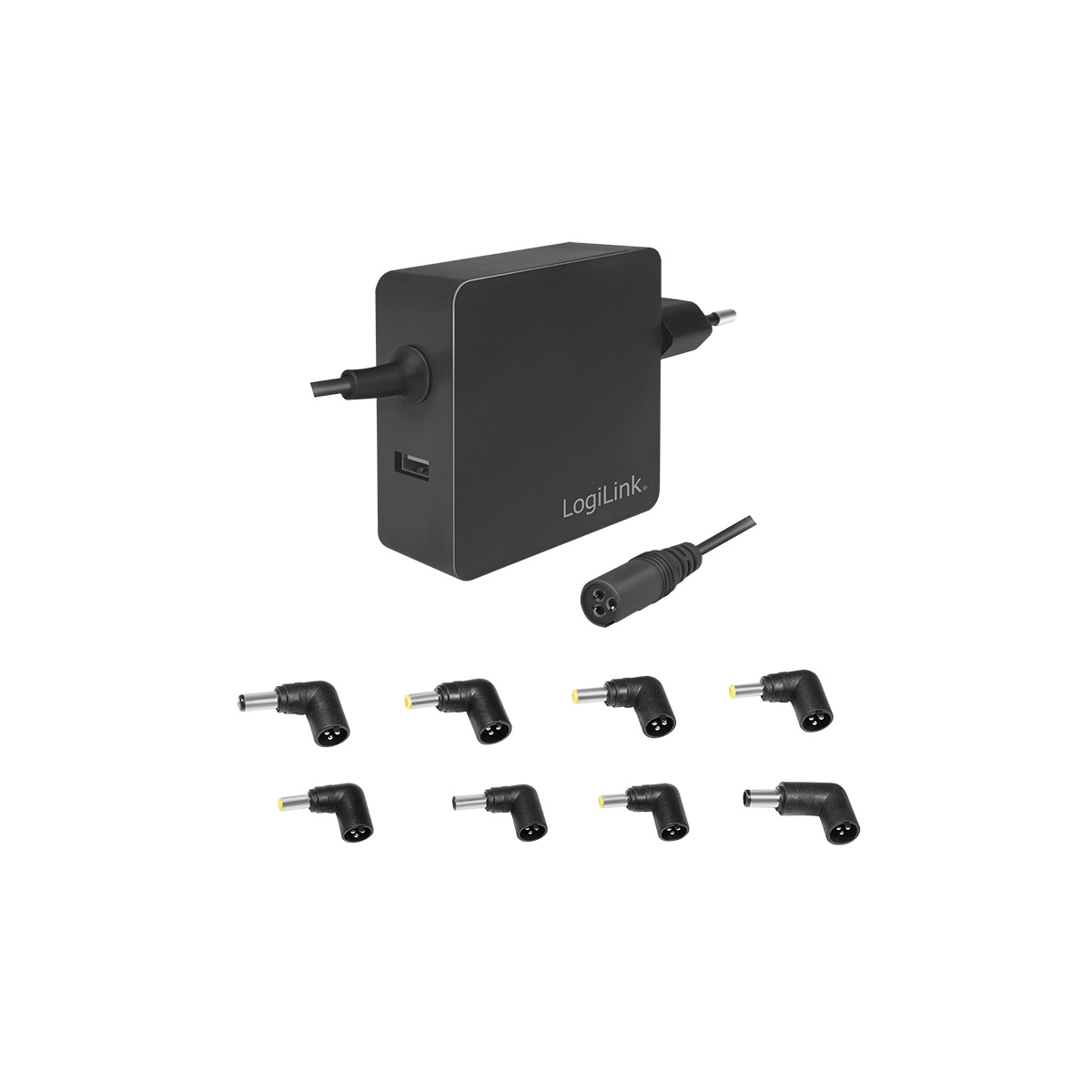 LOGILINK PROFESSIONAL 70 für Watt, Universal, Netzteil USB-Port Notebook, Universal schwarz Stecker-Netzteile, Notebooks