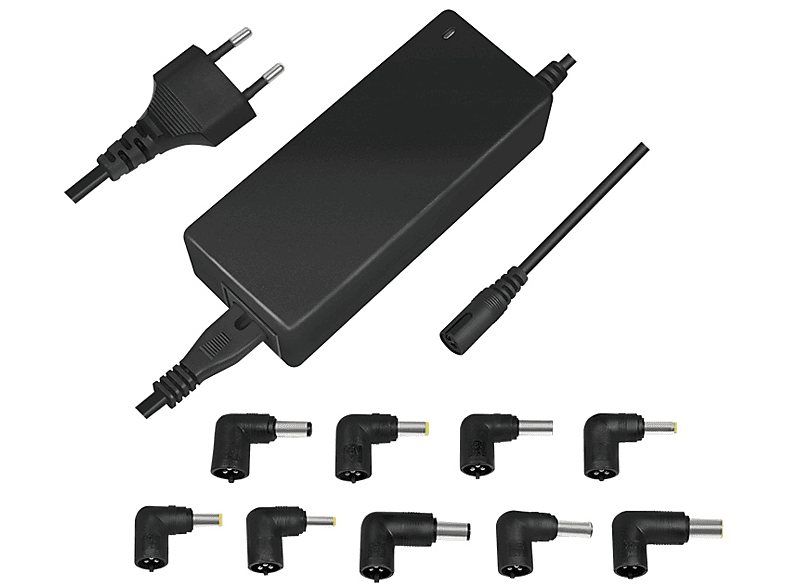 LOGILINK PROFESSIONAL Universal Netzteil für Notebook, 90 Watt, schwarz Stecker-Netzteile, Notebooks Universal, schwarz