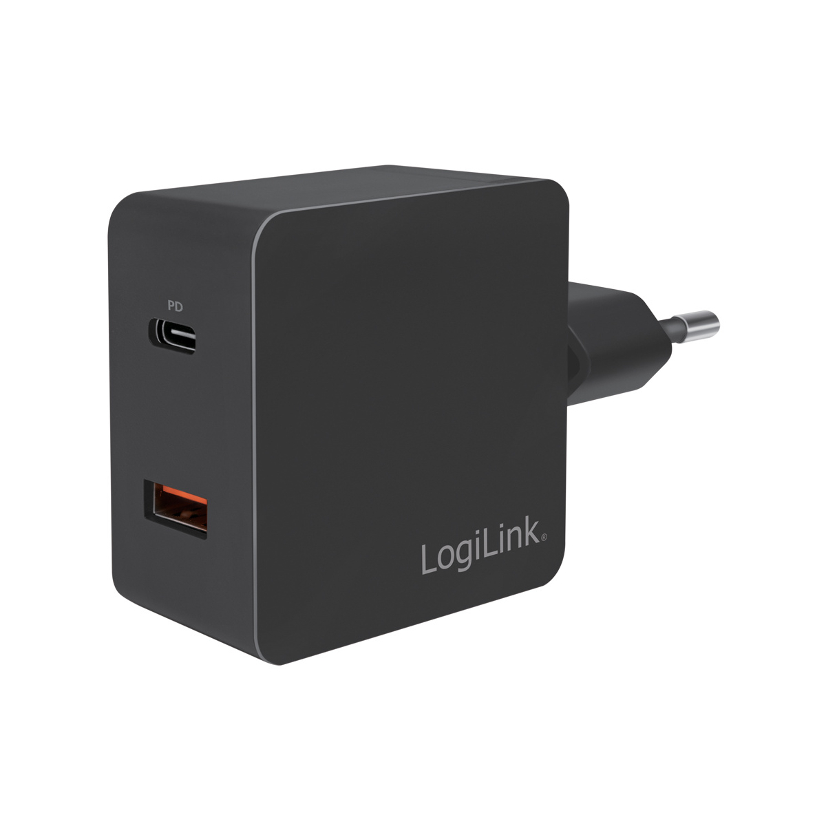 LOGILINK USB-Adapterstecker,USB-C PD s.Abb. Universal, Quick Charge 1x USB-A & USB-Adapterstecker