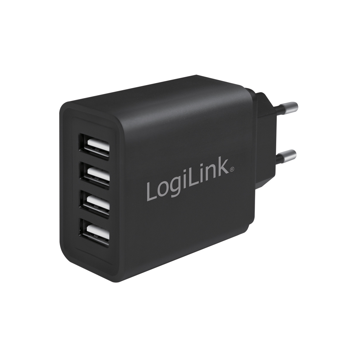 LOGILINK USB-Adapterstecker, 4x 24 USB-Adapterstecker Universal, USB, schwarz s.Abb. Watt