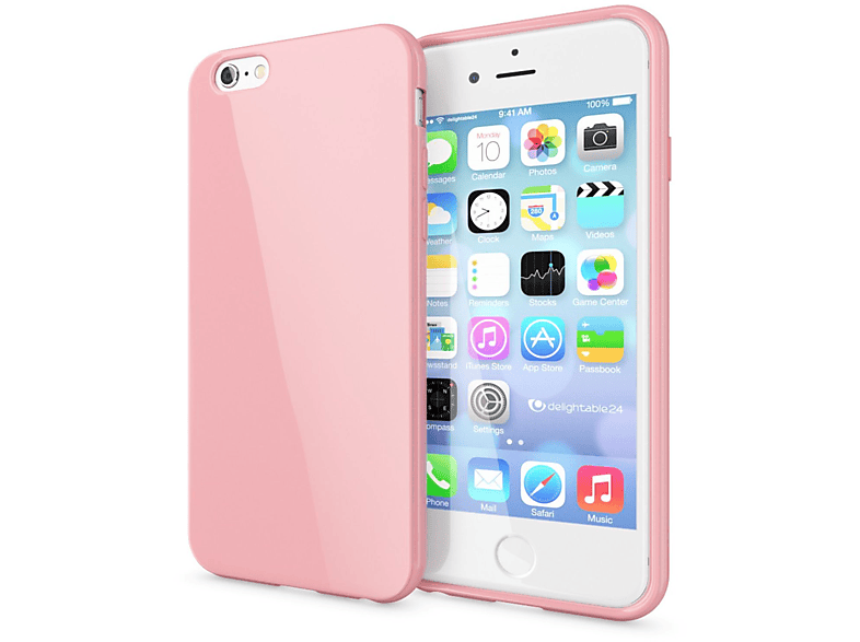 NALIA Hülle, Backcover, Apple, iPhone 6 Plus iPhone 6s Plus, Rosa | Backcover