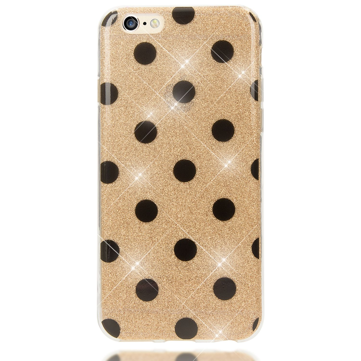 Gold NALIA 6 iPhone 6s, Backcover, Apple, Punkte iPhone Hülle,
