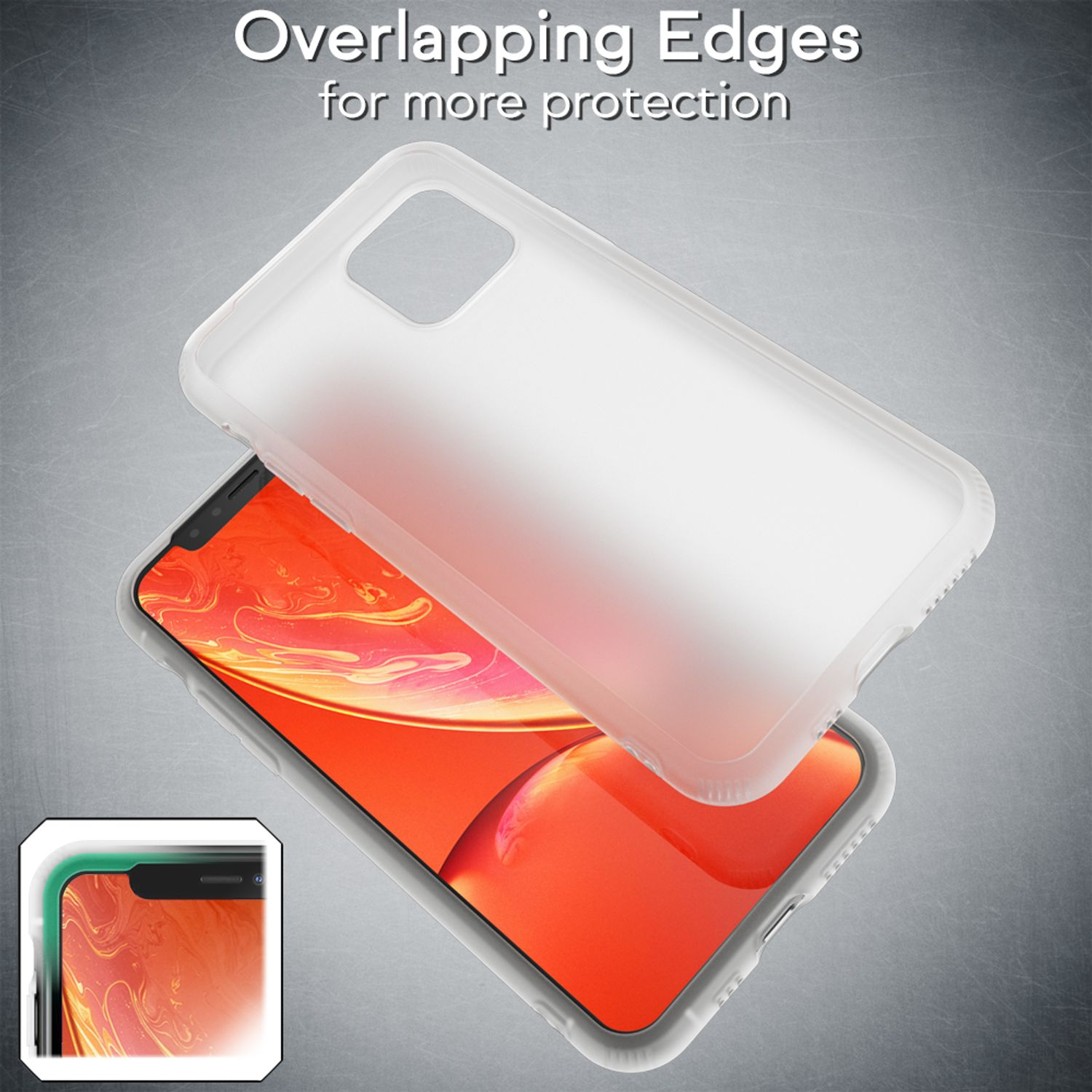 NALIA Semi-Transparente Silikon Hülle, Backcover, Weiß iPhone Pro Max, Apple, 11