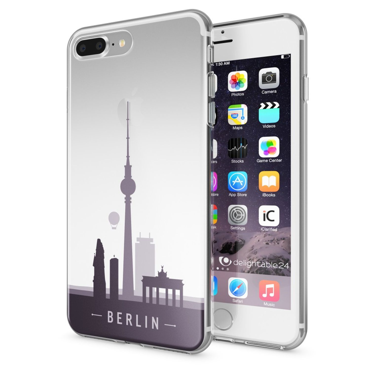 NALIA Motiv 7 Plus, Backcover, Silikon Hülle, iPhone Mehrfarbig Apple, Plus iPhone 8
