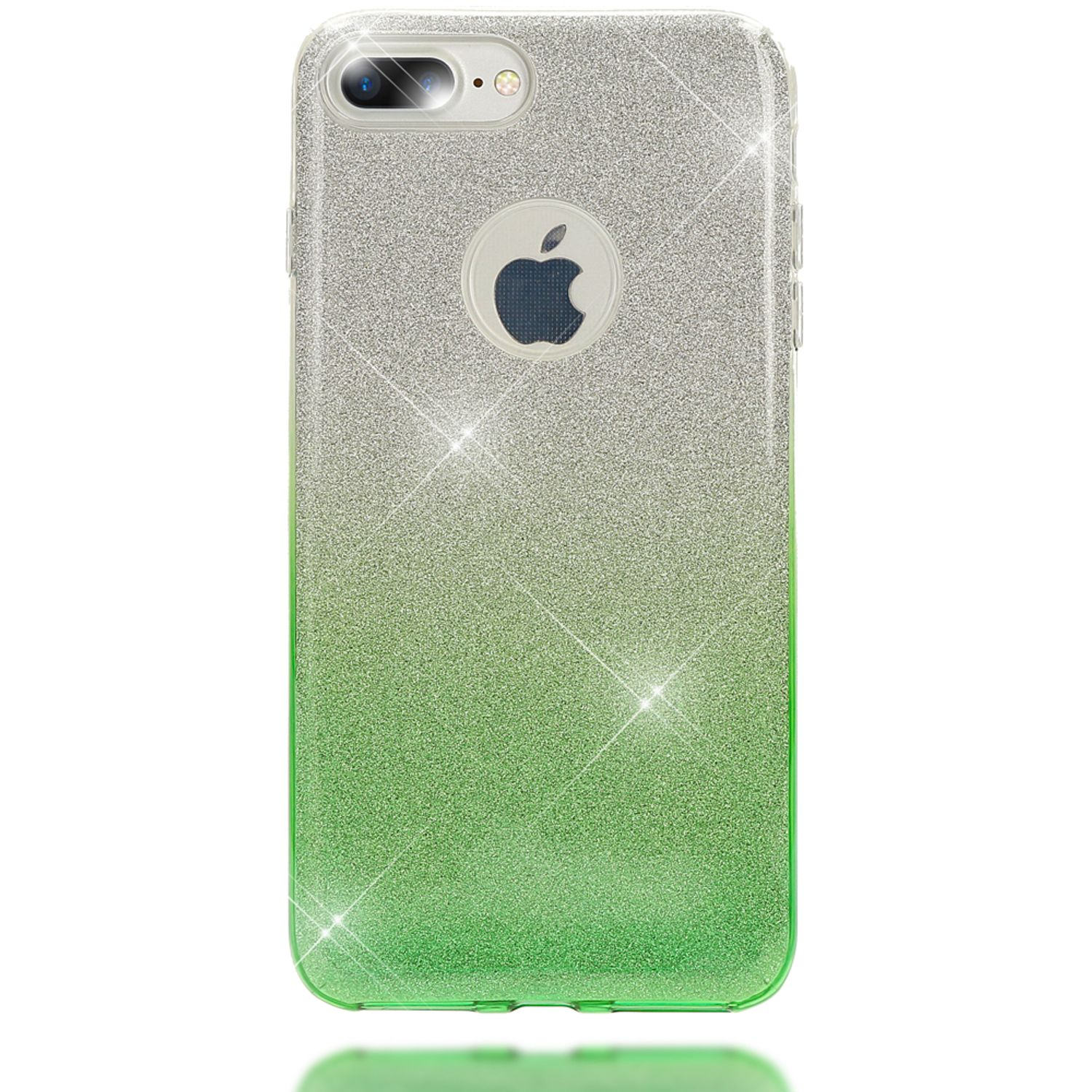 NALIA Hülle, Backcover, Grün 8 Plus, Plus iPhone 7 Apple, iPhone