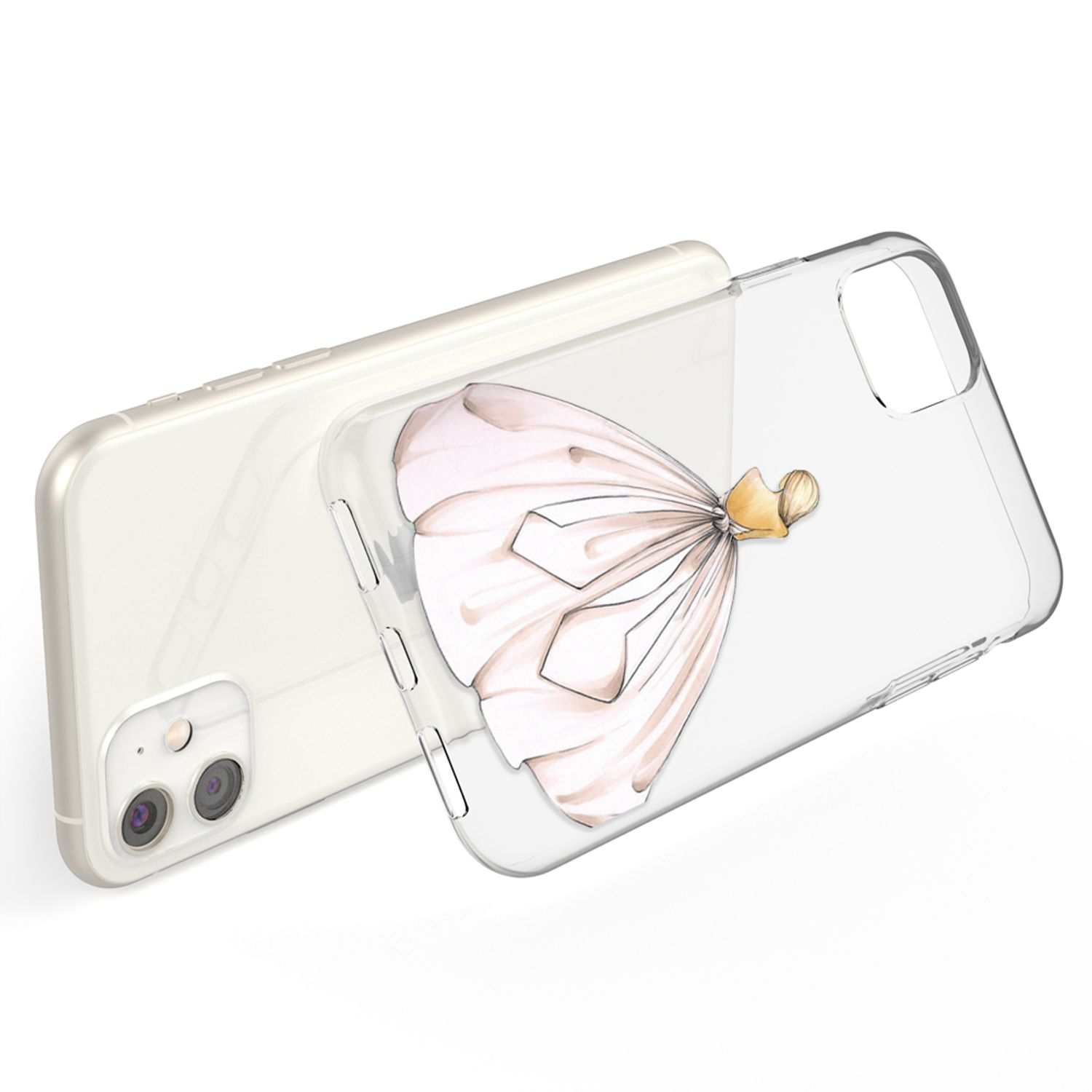 Silikon Hülle, 11, NALIA Apple, Mehrfarbig iPhone Motiv Backcover,