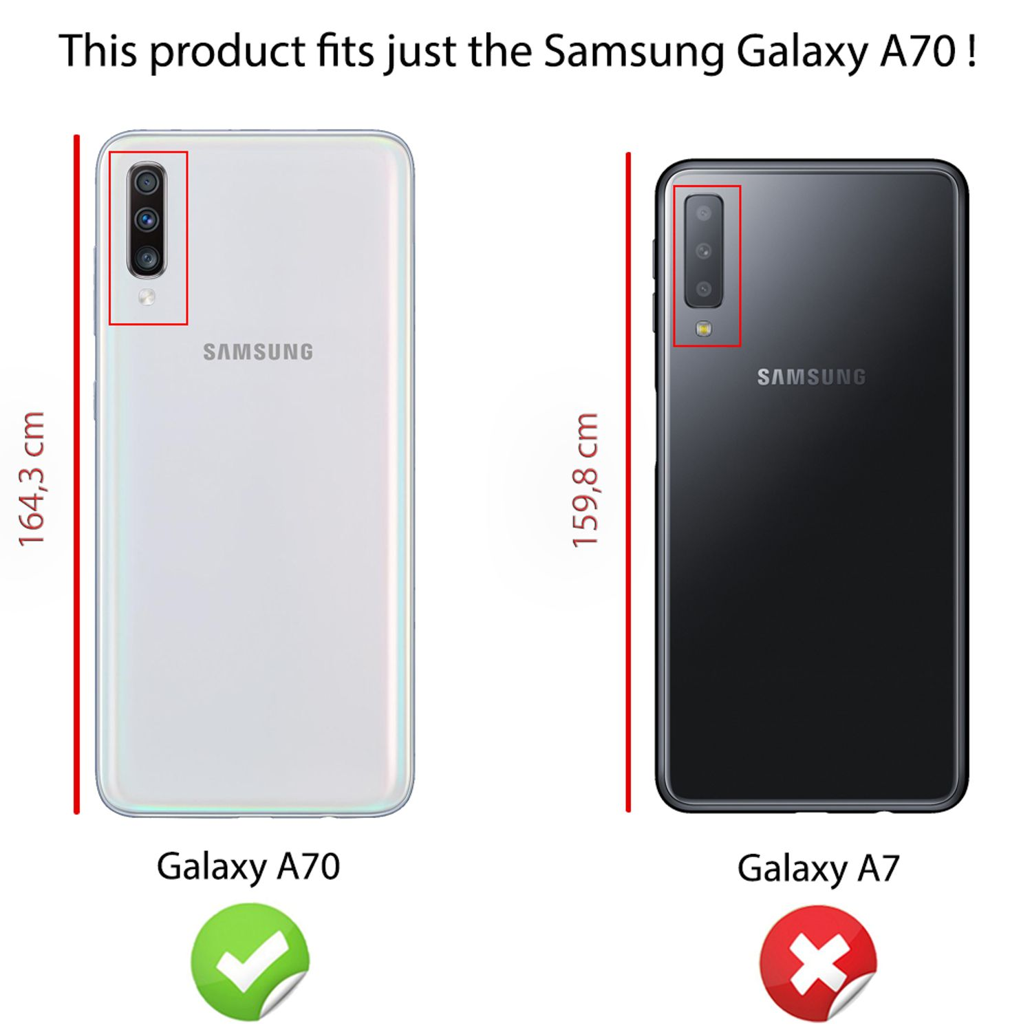 Samsung, Galaxy Backcover, Glitzer Silber Hülle, A70, NALIA